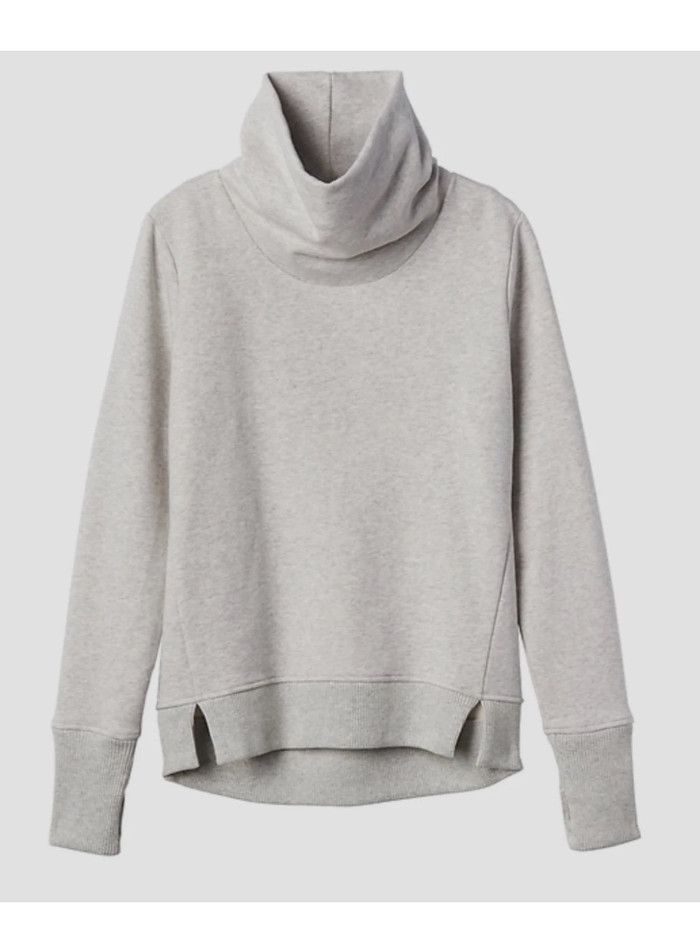 XS Athleta Gray Funnel Neck Pullover Sweatshirt
